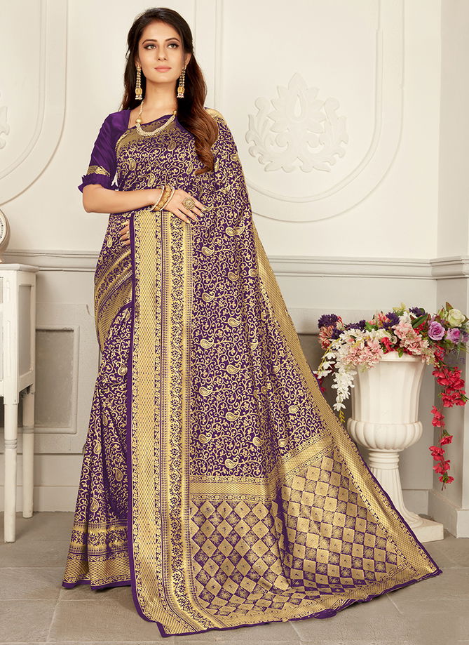 Vartika Vol 21 Woven Silk New Designer Party Wear Sarees Collection 2101-2106